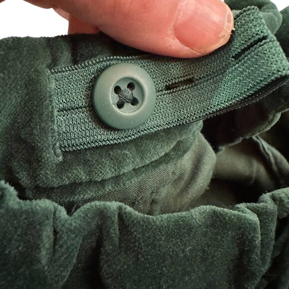 Gymboree Green Velour Pants Size 7 Warm Cozy Holiday Dress Pants - Picture 4 of 9